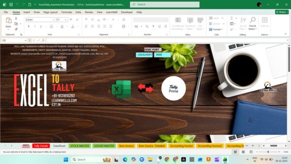 Excel to TallyPrime Automation Tool