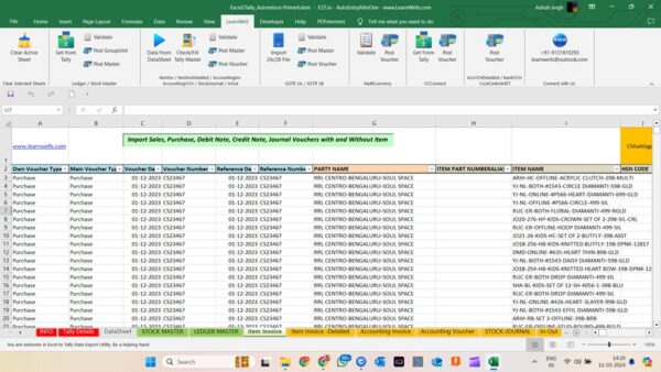 Excel to TallyPrime Automation Tool