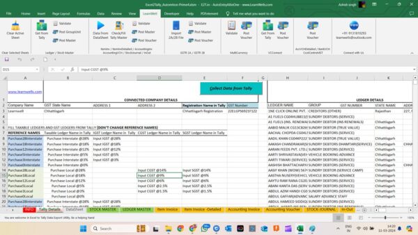Excel to TallyPrime Automation Tool