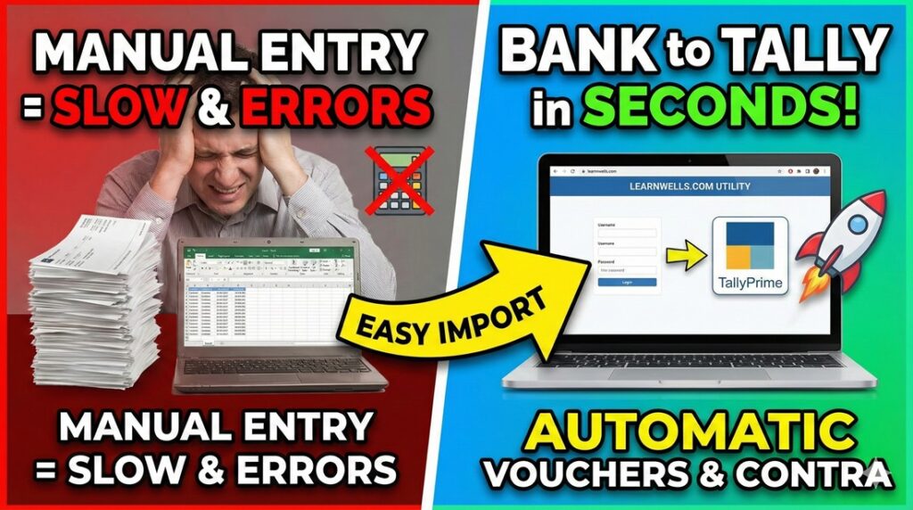 Stop Manual Entry: The Ultimate Excel to Tally Bank Import Utility Online