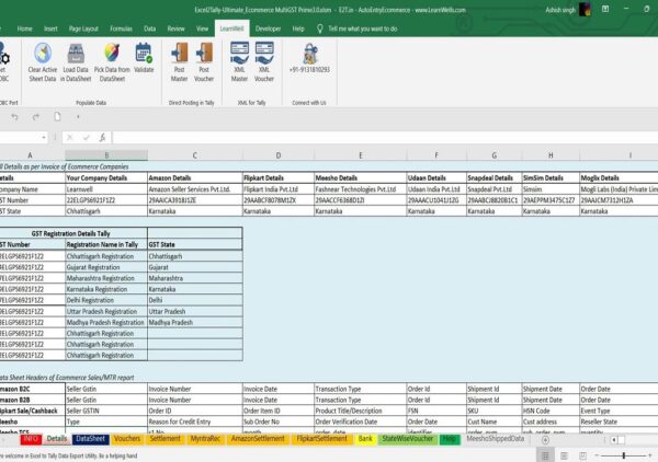 Excel To TallyPrime Ecommerce Data Import